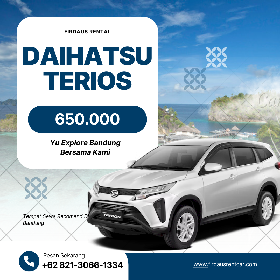 Sewa All new terios facelift Bandung - Firdaus Rental