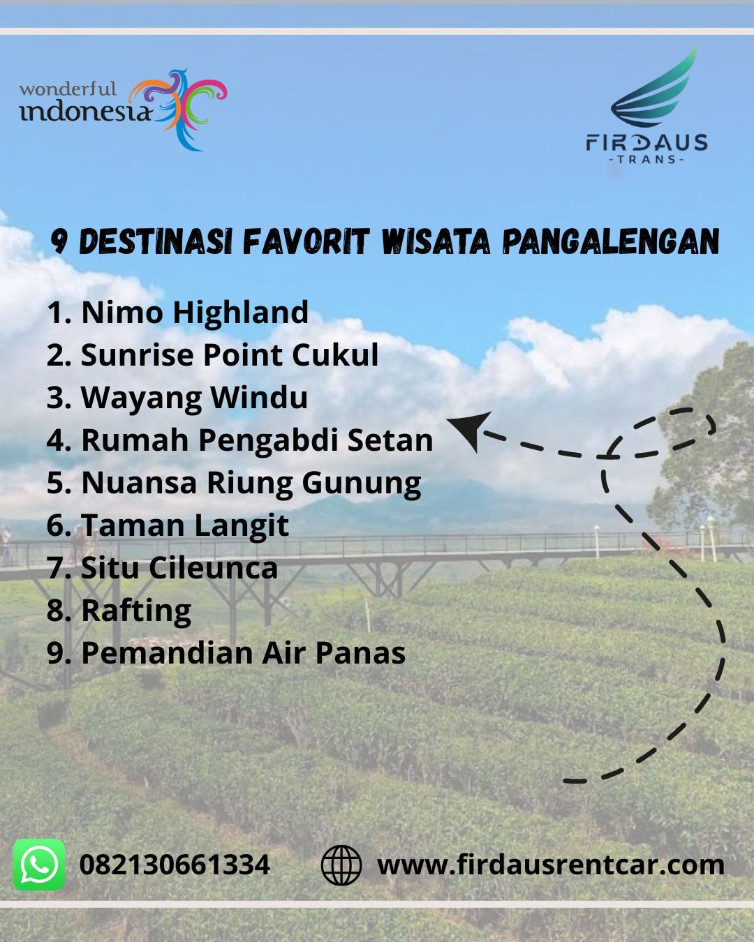 Rekomendasi wisata Pangalengan